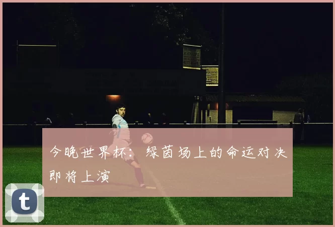 今晚世界杯：绿茵场上的命运对决即将上演