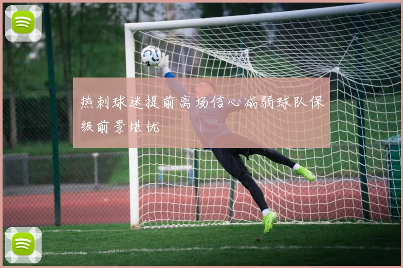 热刺球迷提前离场信心减弱球队保级前景堪忧