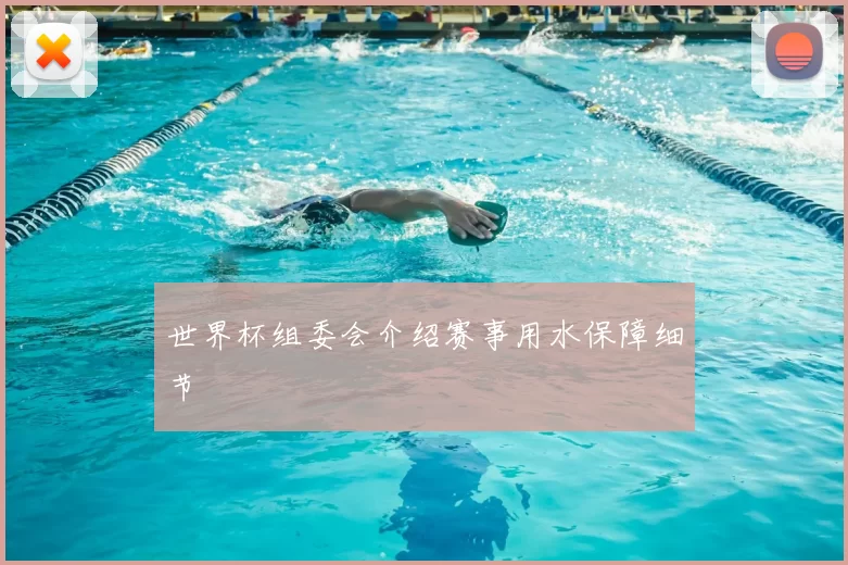 世界杯组委会介绍赛事用水保障细节